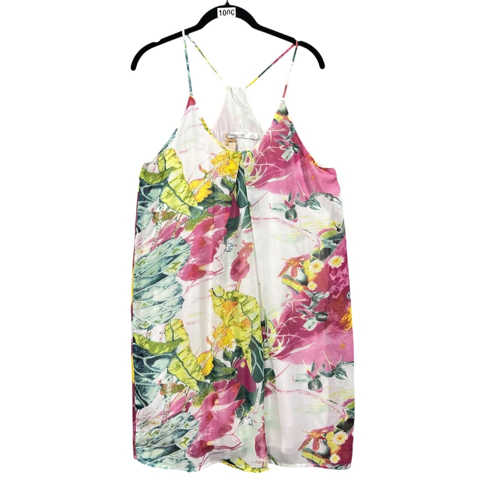 Bishop + Young Dress Womens Medium Multicolor Floral Strappy Mini Vacation